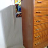 Vintage rag chest of drawers from the 60s seven drawers