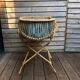 Wicker bassinet cradle