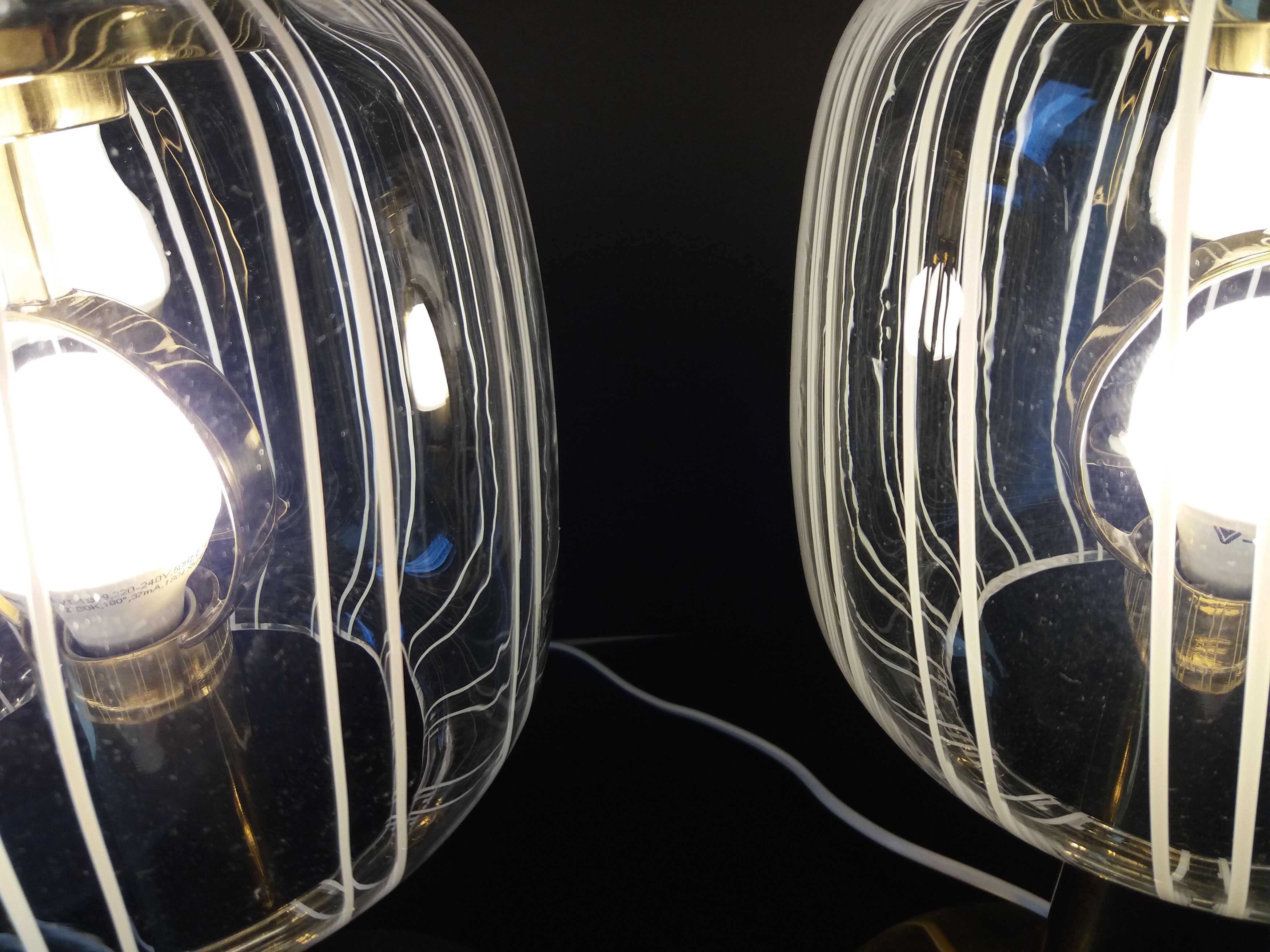 Set of two table lamps