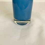 Vase verre bleu vintage style scandinave