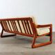 Canapé 3 places vintage en teck, design danois du milieu du siècle, style scandinave des années 70