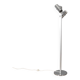 Lampadaire vintage en métal des années 70 à deux lumières design italien