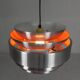 Vintage aluminum pendant lamp, Lakro Amstelveen, 1960s