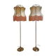 Pair of Bergboms floor lamps, G-024, brass, modern Scandinavian / mid-century style.