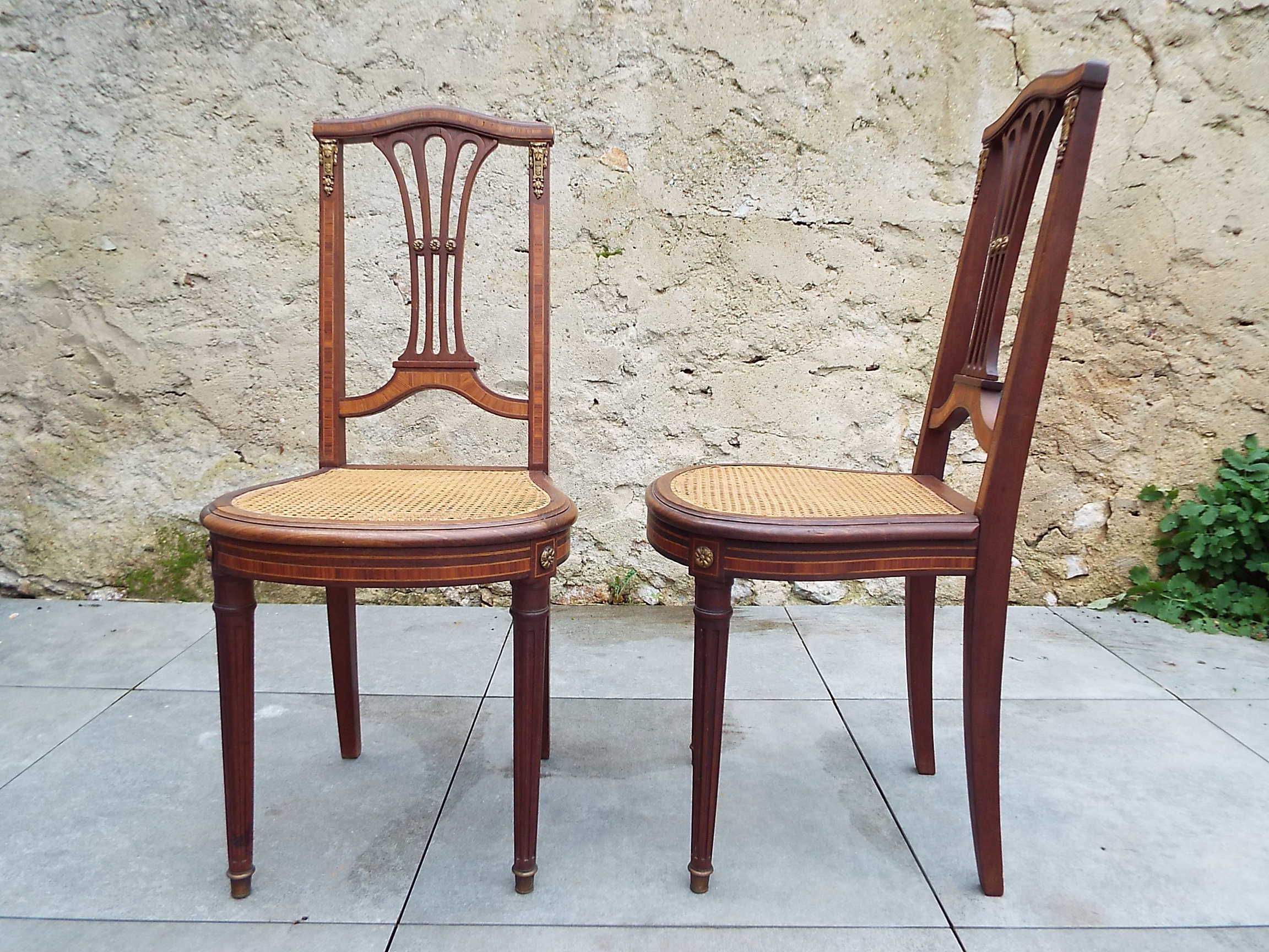 2 Louis XVI style chairs