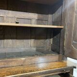 Buffet with 2 bodies in oak and chestnut, Breton work, late 18th century.