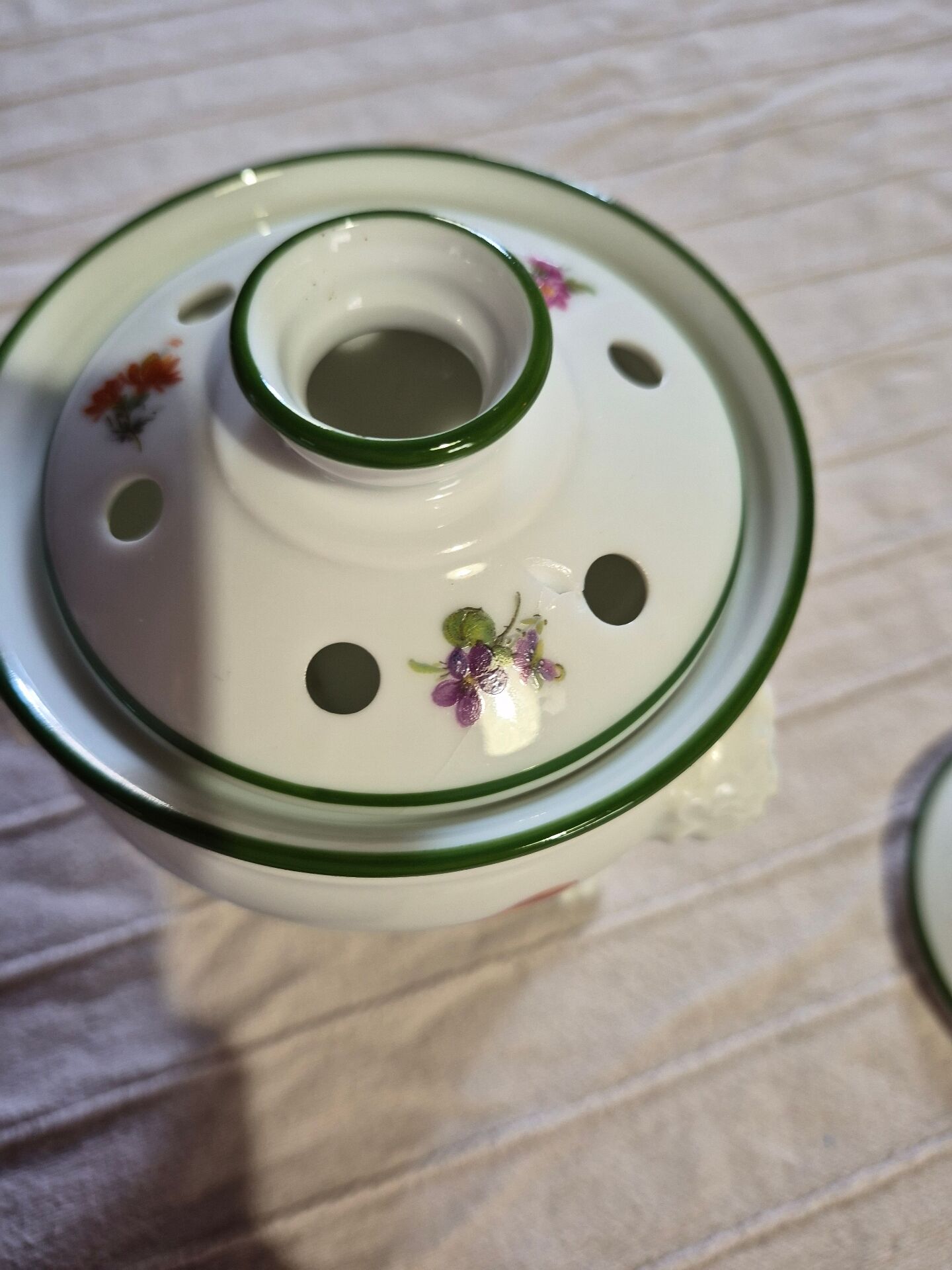 Sugar bowl chestnut Limoges