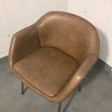 Strafor chair in light brown skai
