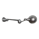 Jielde wall lamp with 2 articulated arms
