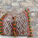 Vintage Berber wool cushion cover: Moroccan cushion, Boujad pattern