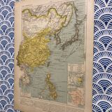 Old map of East Asia