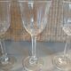 4 antique stemmed glasses