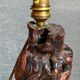 Pied de lampe bois cep de vigne Art-populaire ancien
