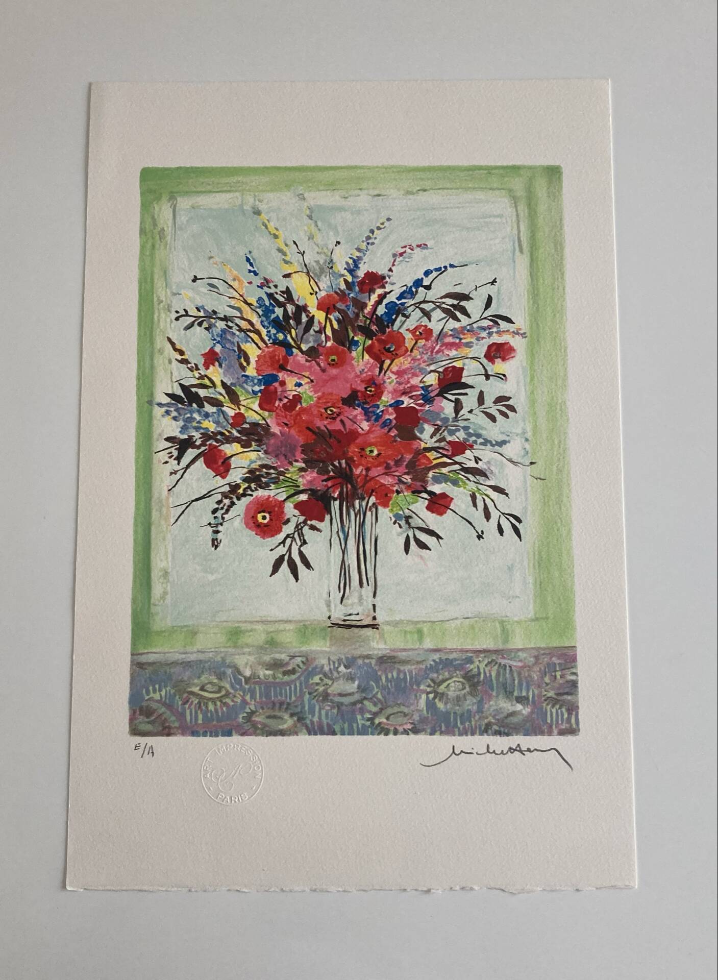 Michel Henry - Signed lithograph and justified artist's proof