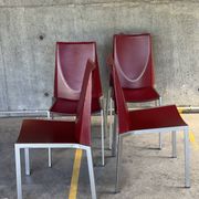 Ensemble de 4 chaises postmodernes italiennes
