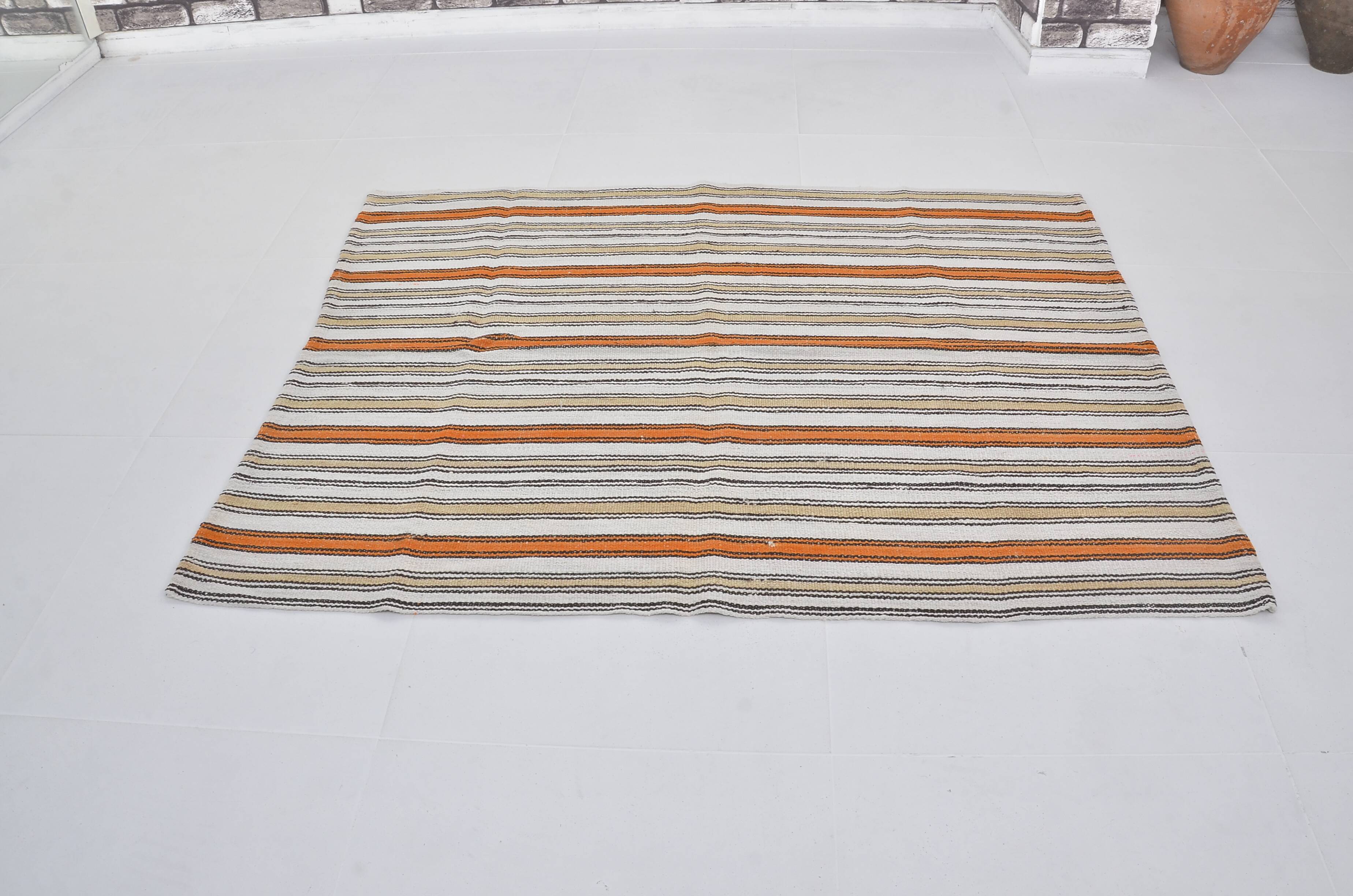 Oushak Handwoven Decorative Hemp Kilim SKU 3668