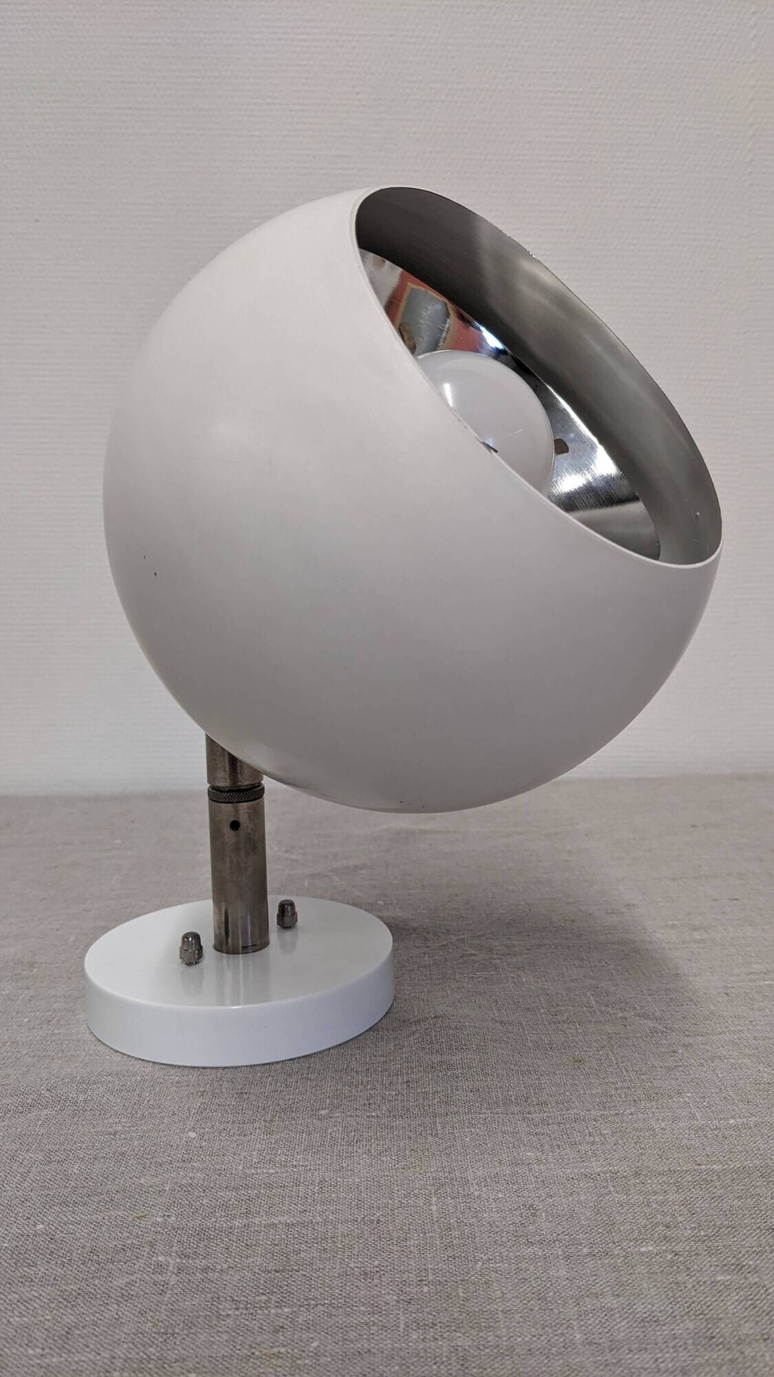 Pair of Eye Ball wall lights Space Age by Raak, Netherlands circa 1970.