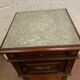 Empire style mahogany bedside table