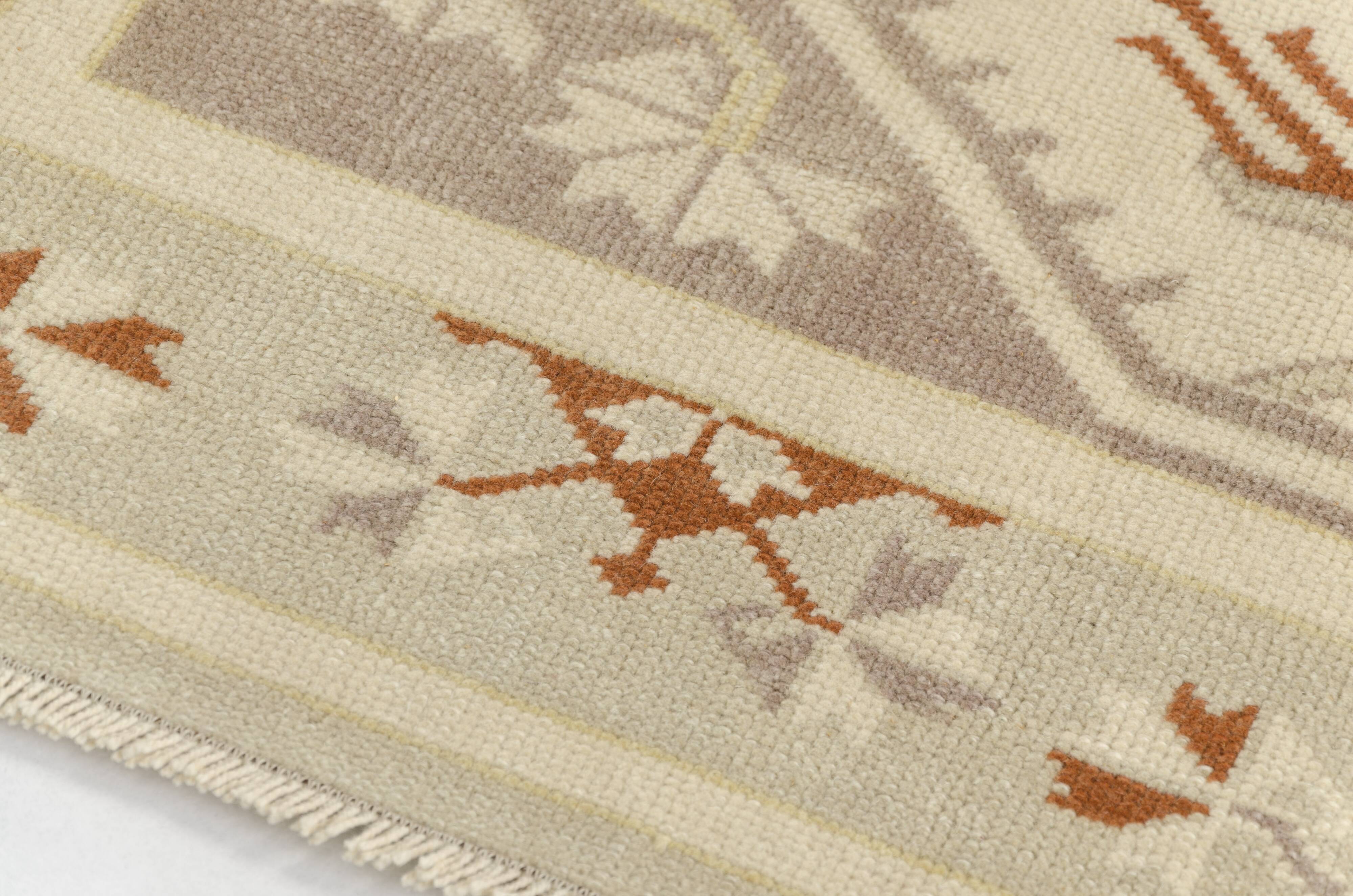 Oushak Handknotted Wool Carpet