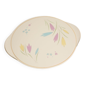 Decorative plate with vintage flowers from the mid-century, Germany, 1970s.