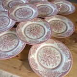 14 assiettes plates anciennes anglaises