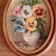 Painting tables oil bouquets of flowers