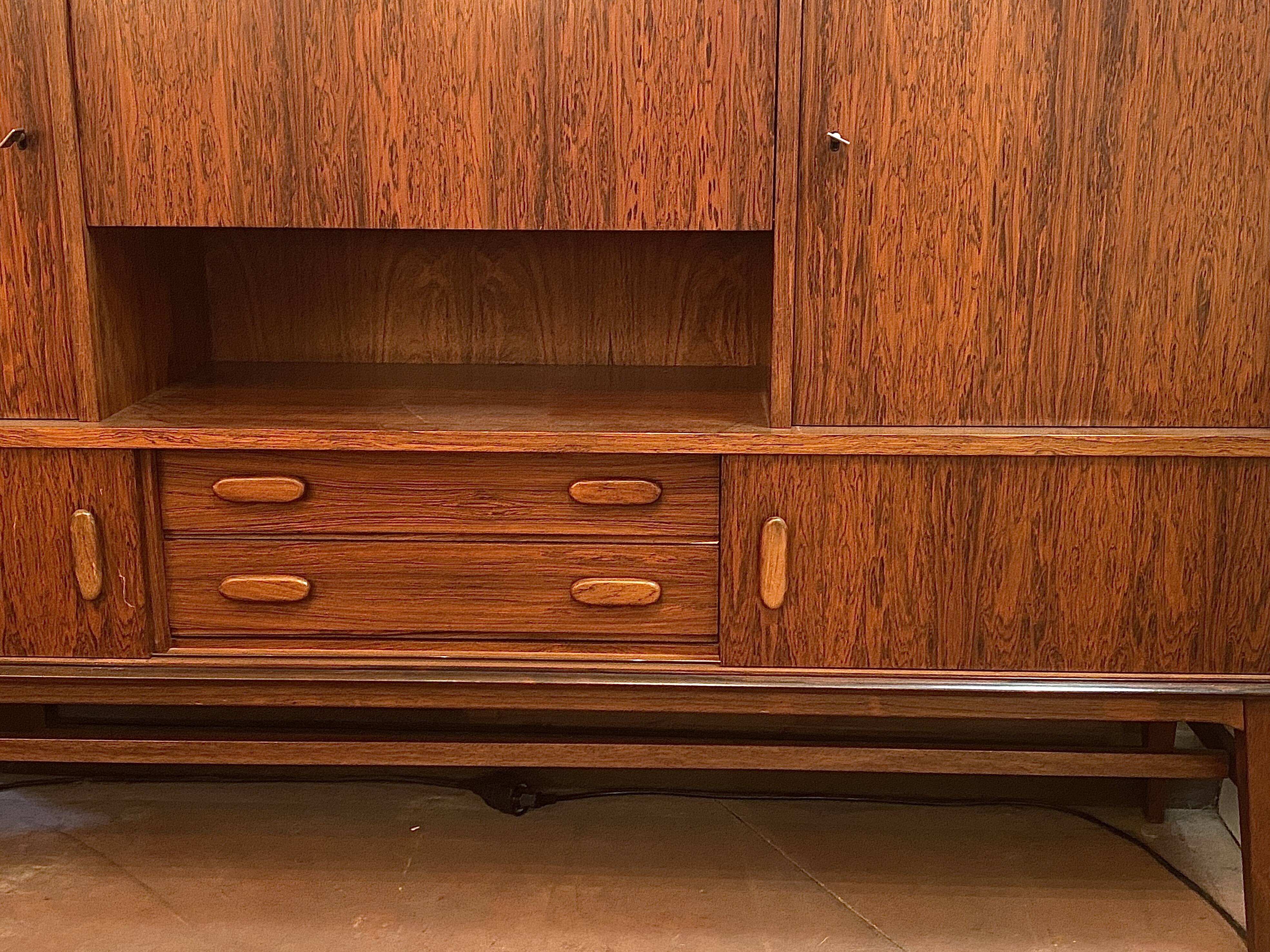 Scandinavian row high rosewood rio for arno circa 60
