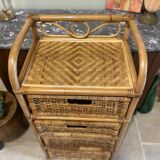 Storage unit, rattan chest of drawers