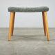 Danish Mid-Century Modern Stool in Beech and Upholstery, 1960s