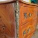 Louis XV commode - 2 drawers - floral marquetry - bronze ornament - 1950