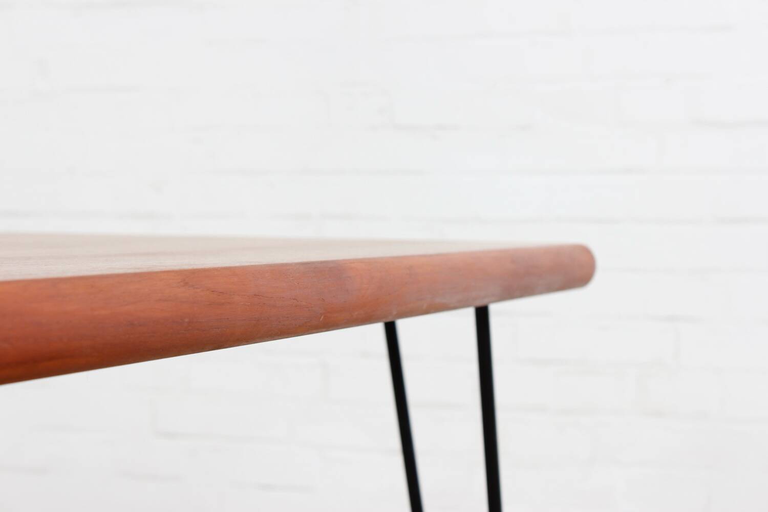 Table de salle à manger en teck vintage Mid Century Design 60's 70's hairpins