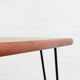 Table de salle à manger en teck vintage Mid Century Design 60's 70's hairpins