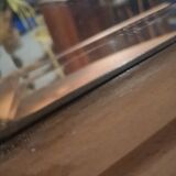 Dressing table with solid wood mirror