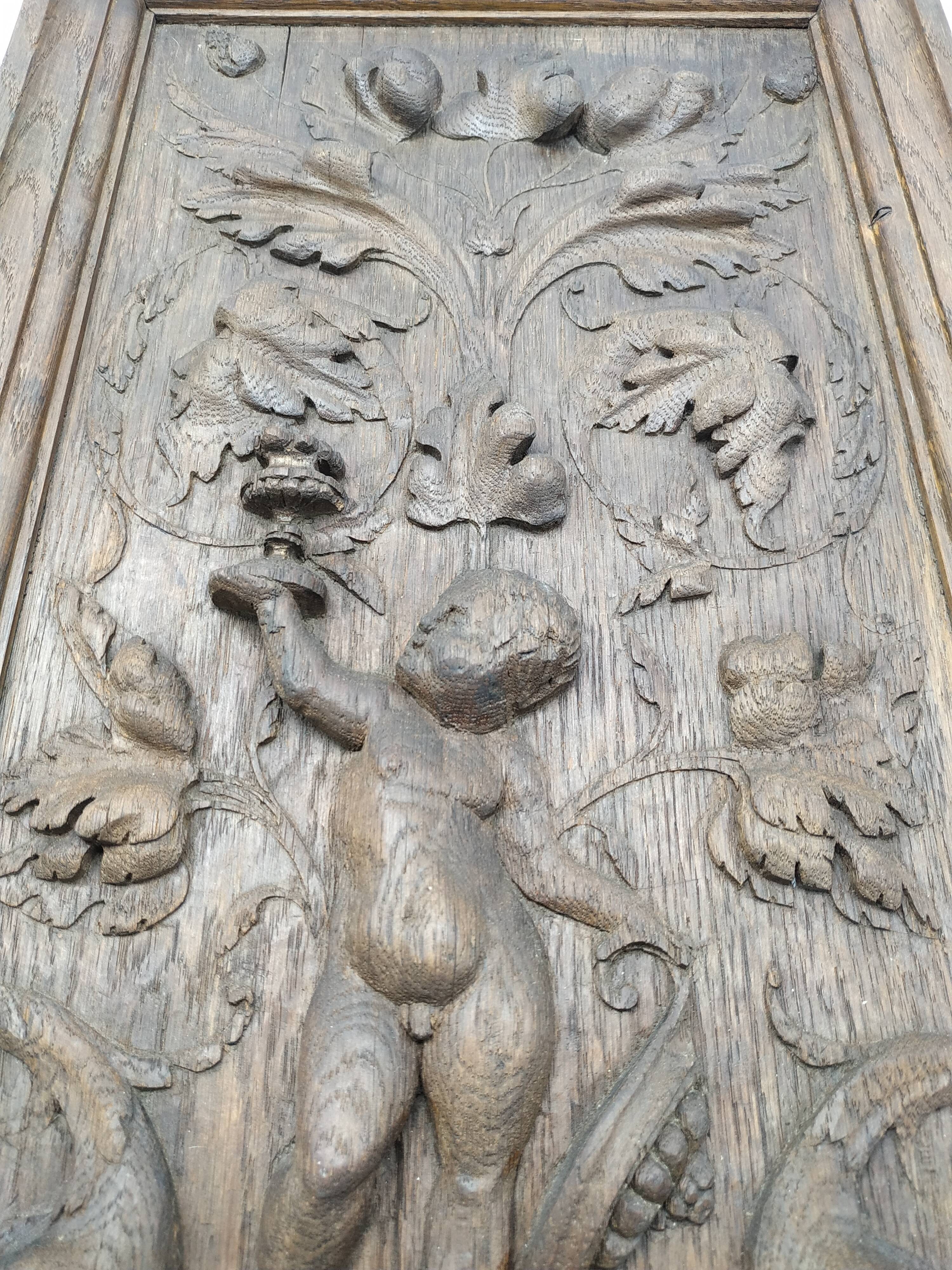 Renaissance style wooden sculpture