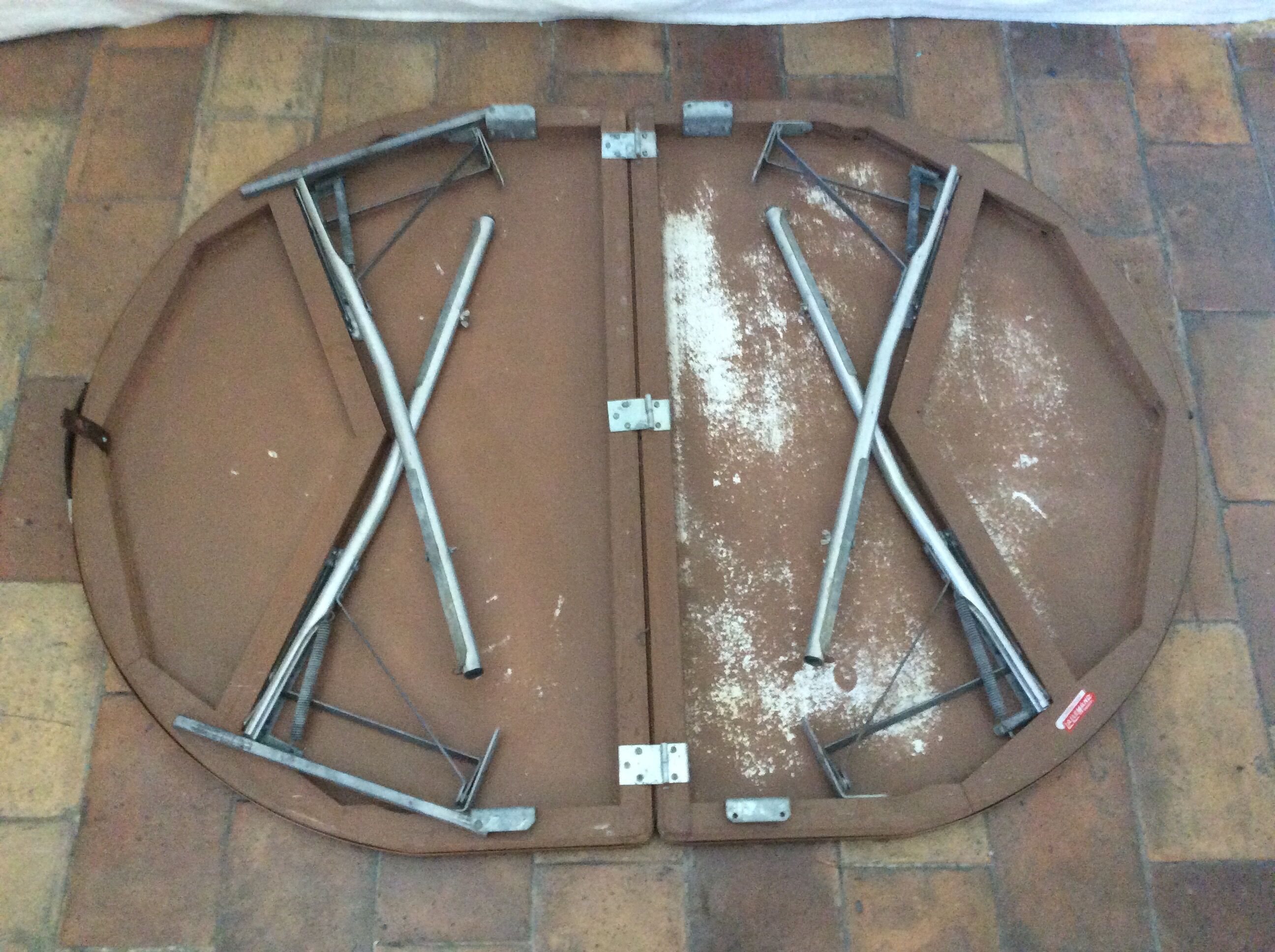 Vintage oval camping table