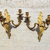 Appliques en bronze doré, Rocaille