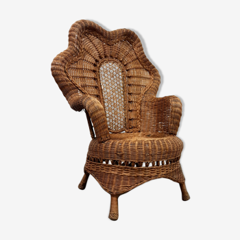 Bohemian rattan chair