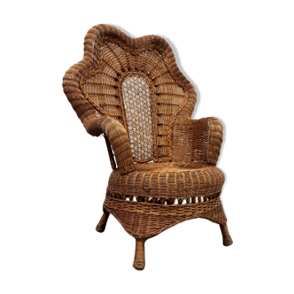 Bohemian rattan chair