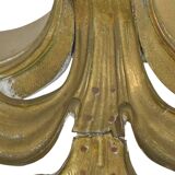 Pair of gilded bronze andirons decorated with serpents.