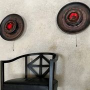 Modernist Scandinavian ceramic art wall lights or sconces, 1960s, set of 2