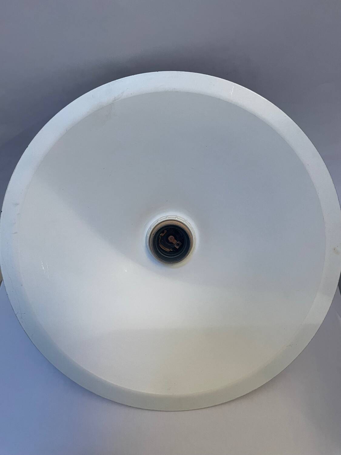 Blue metal pendant light from the 70s/80s vintage