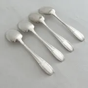 4 Art Deco silver-plated tablespoons