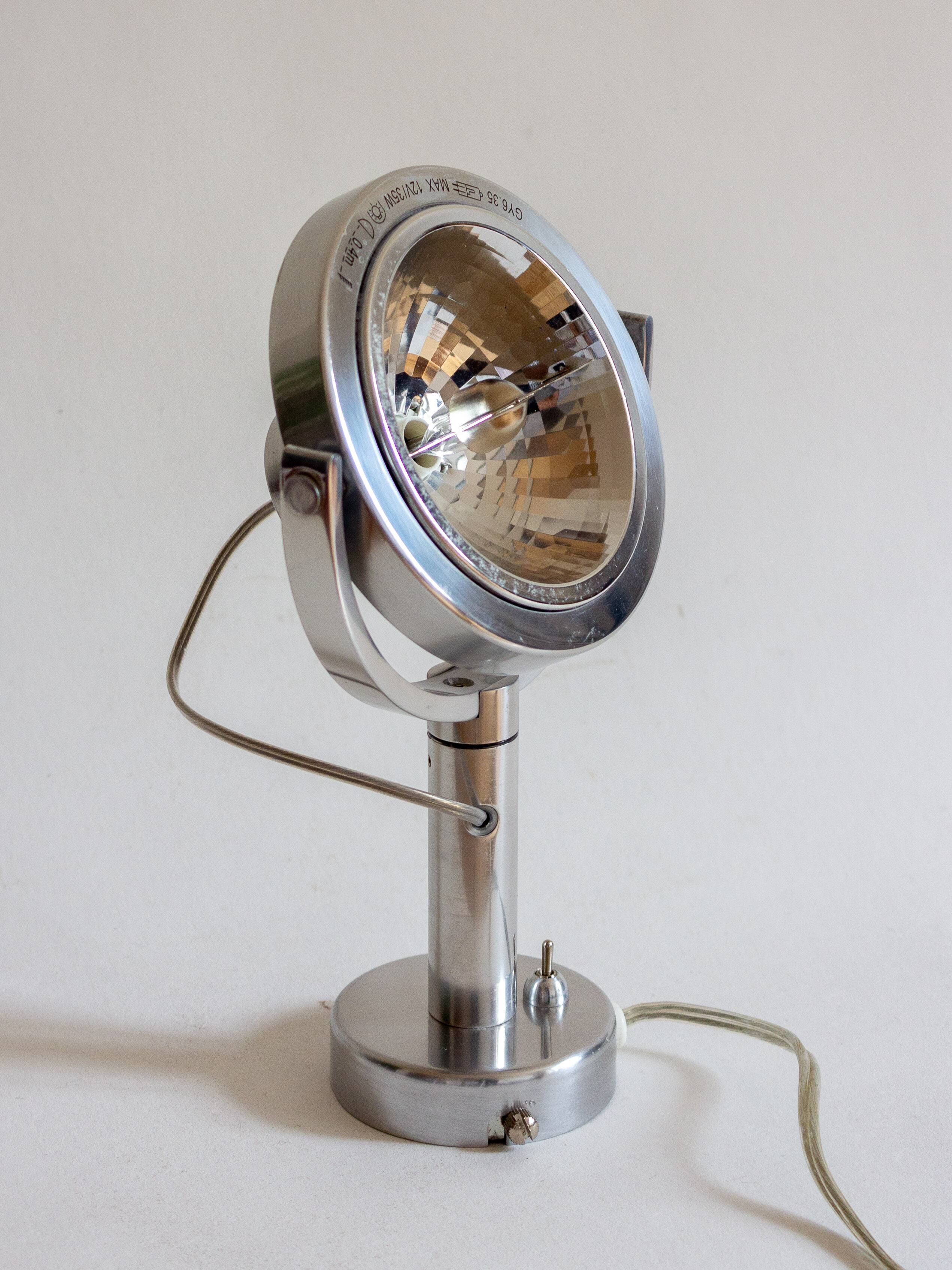 Brushed steel halogen wall lamp type V0207 ‘KLIMAT’, Ikea, 1990s