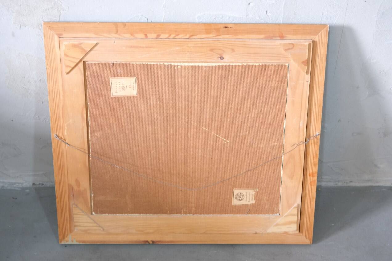 Anders A. Jonsson, Swedish Modern Landscape , 1950s, Oil on Panel, Framed