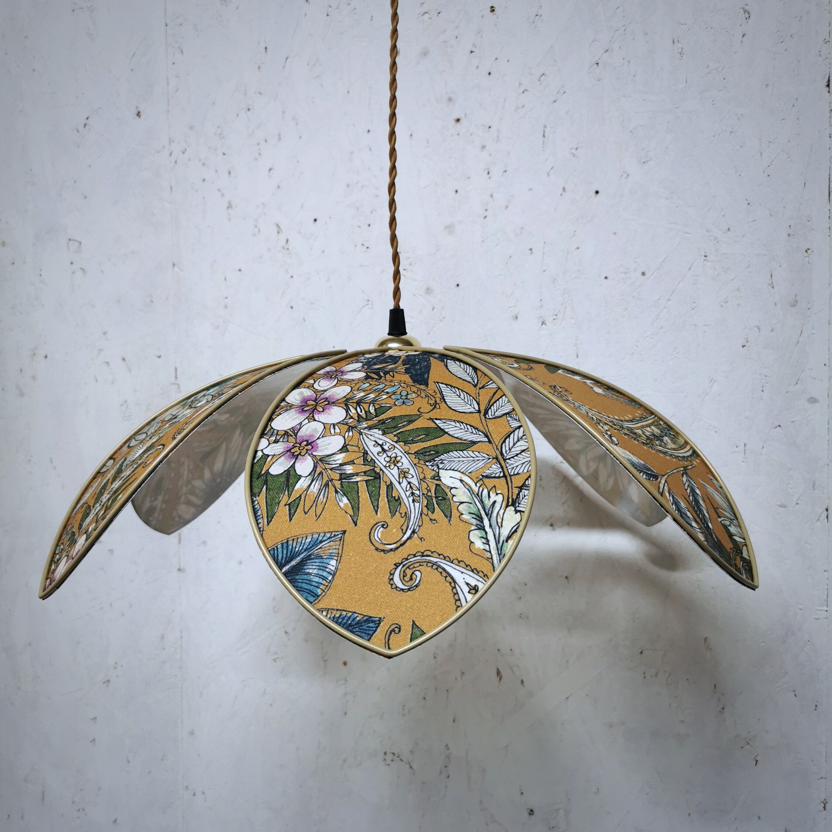 Hanging lamp flower 6 petals