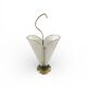 Metal umbrella stand with rigitulle and brass from the 1950s.