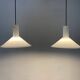 Pair of Danish pendants model P & T by Michael Bang for Holmegaard 1972