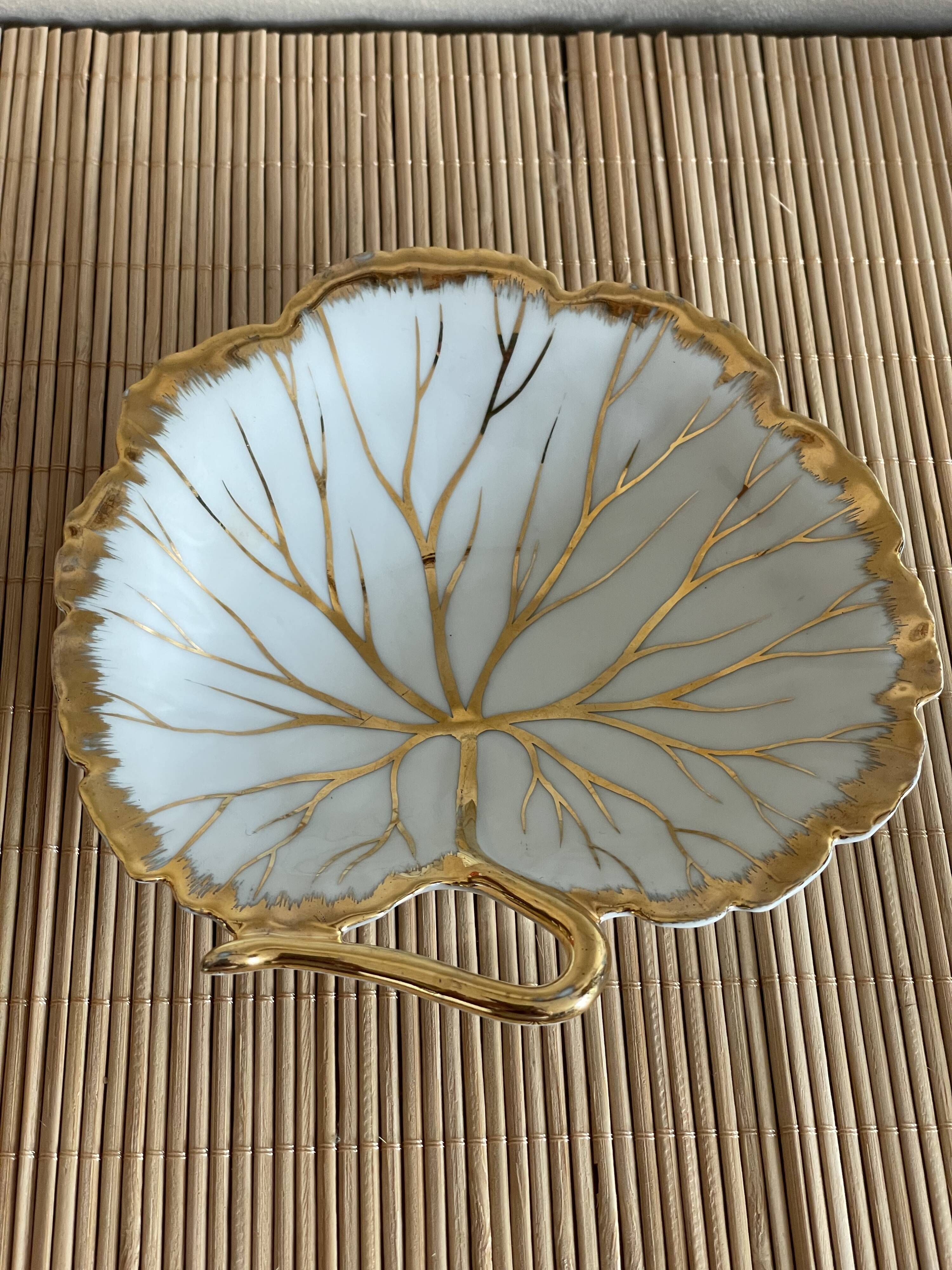 Vide poche feuille Limoges