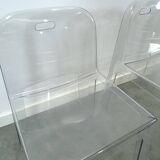 Design plexiglas stapelbare stoelen Trono by Sottsass Associati 2005 Segis