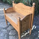Vintage pine chest bench